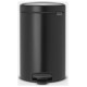 Brabantia atkritumu tvertne ar pedāli NewIcon, 12 l, Matt Black - 113741