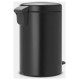 Brabantia atkritumu tvertne ar pedāli NewIcon, 12 l, Matt Black - 113741