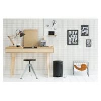Brabantia atkritumu tvertne ar pedāli NewIcon, 12 l, Matt Black - 113741