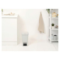 Brabantia atkritumu tvertne StepUp ar pedāli, 10l, Light Grey - 800245