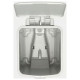 Brabantia atkritumu tvertne StepUp ar pedāli, 10l, Light Grey - 800245
