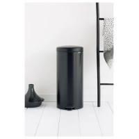 Brabantia atkritumu tvertne ar pedāli NewIcon, 30 l, Matt Black - 114540
