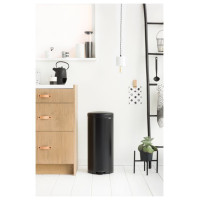 Brabantia atkritumu tvertne ar pedāli NewIcon, 30 l, Matt Black - 114540