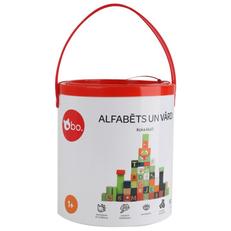 BO. koka klucī&scaron;i "Alfabēts un vārdi" (latvie&scaron;u valodā)