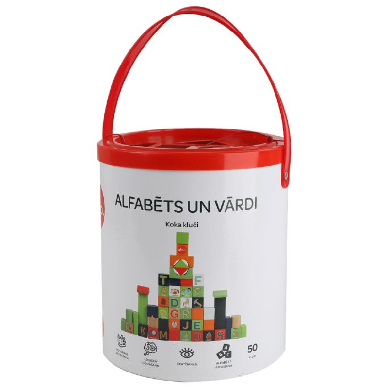 BO. koka klucī&scaron;i "Alfabēts un vārdi" (latvie&scaron;u valodā)