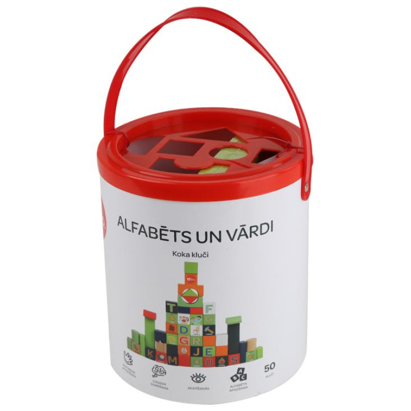 BO. koka klucī&scaron;i "Alfabēts un vārdi" (latvie&scaron;u valodā)