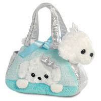 Fancy Pals AURORA Fancy Pals Plīša pūdelis zilā somā, 20 cm