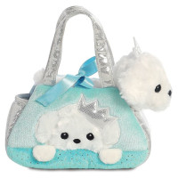 Fancy Pals AURORA Fancy Pals Plīša pūdelis zilā somā, 20 cm