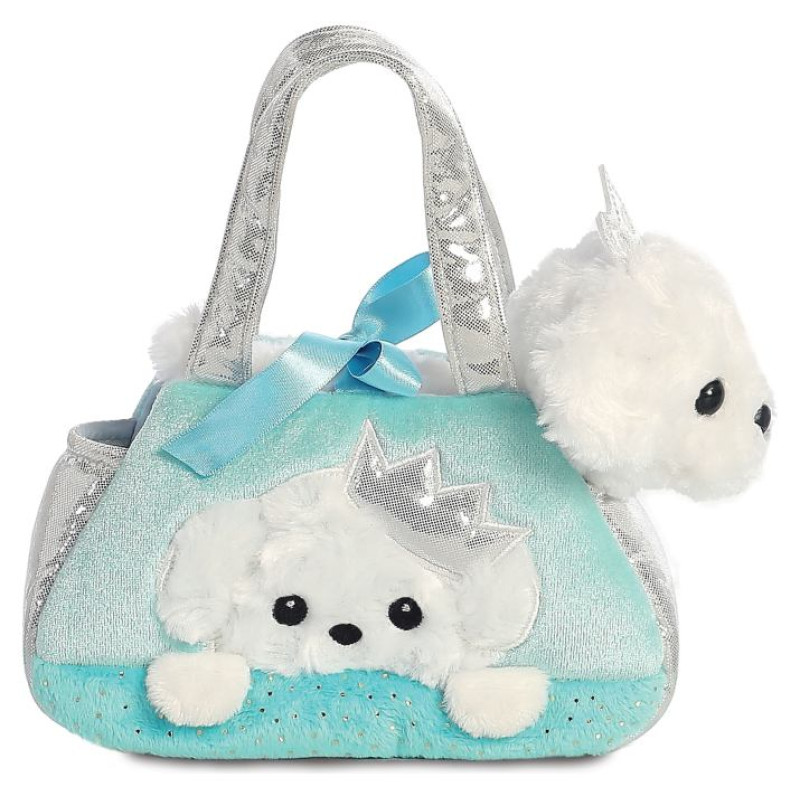 Fancy Pals AURORA Fancy Pals Plī&scaron;a pūdelis zilā somā, 20 cm