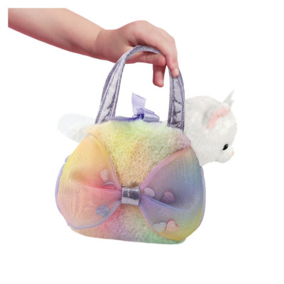 Fancy Pals AURORA Fancy Pals plī&scaron;a rotaļlieta kaķis somiņā, 20 cm