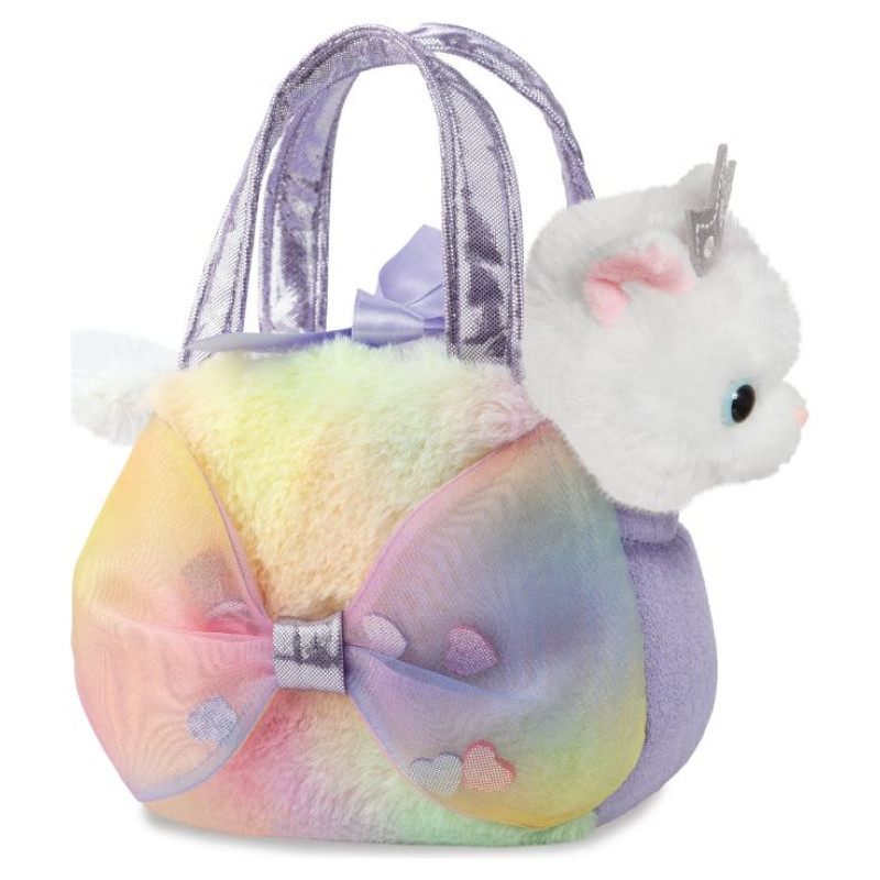 Fancy Pals AURORA Fancy Pals plī&scaron;a rotaļlieta kaķis somiņā, 20 cm