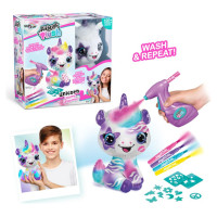 Airbrush PLUSH Plīša DIY komplekts Vienradzis ar aerogrāfu, 25 cm