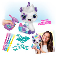 Airbrush PLUSH Plīša DIY komplekts Vienradzis ar aerogrāfu, 25 cm