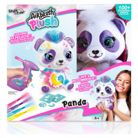 Airbrush PLUSH Plīša DIY komplekts Panda ar aerogrāfu, 25 cm