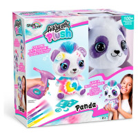 Airbrush PLUSH Plīša DIY komplekts Panda ar aerogrāfu, 25 cm