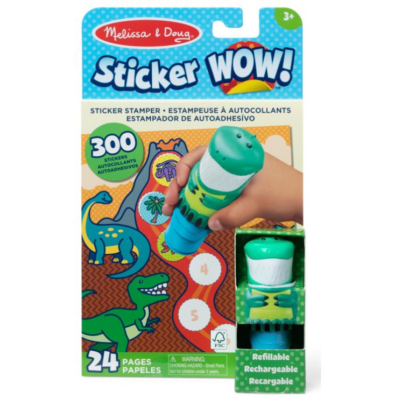 Melissa & Doug Sticker WOW! Aktivitā&scaron;u komplekts - Dinozaurs