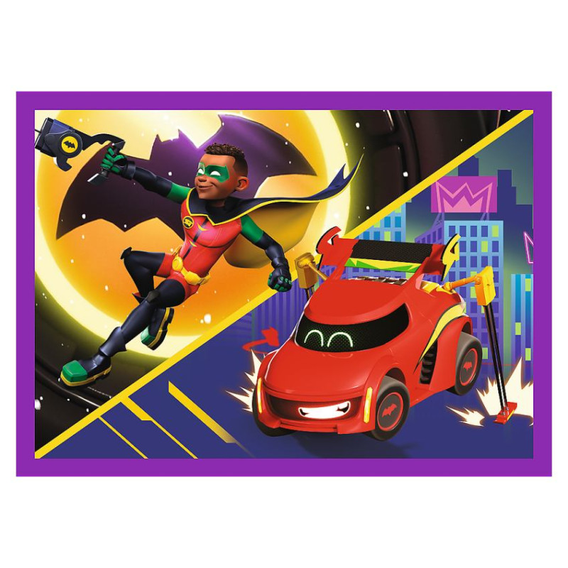 Trefl BATWHEELS Pužļu komplekts 4 in 1