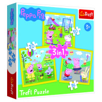Trefl PEPPA PIG Pužļu komplekts 3in1