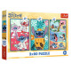 Trefl DISNEY STITCH Pužļu komplekts Stitch pasaule, 3x80 gab.