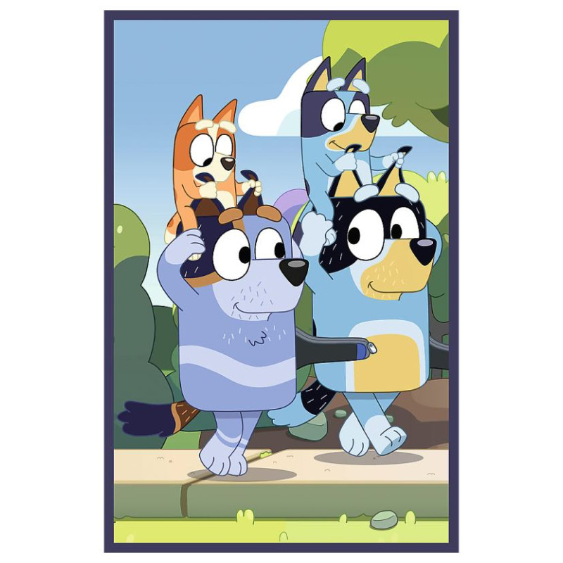 Trefl BLUEY Pužļu komplekts Bluey ģimene, 3x50 gab.