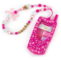 Make It Real Juicy Couture Stilīgais telefons – lūpu spīdums ar pašgatavotu siksniņu