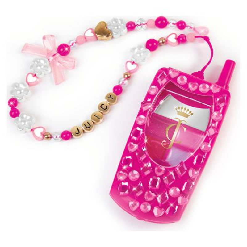 Make It Real Juicy Couture Stilīgais telefons &ndash; lūpu spīdums ar pa&scaron;gatavotu siksniņu