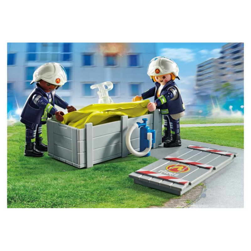 Playmobil ACTION HEROES Ugunsdzēsējs ar gaisa spilvenu 71465