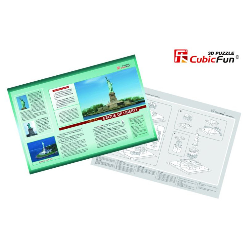 Cubic Fun CUBICFUN 3D puzle Brīvības statuja