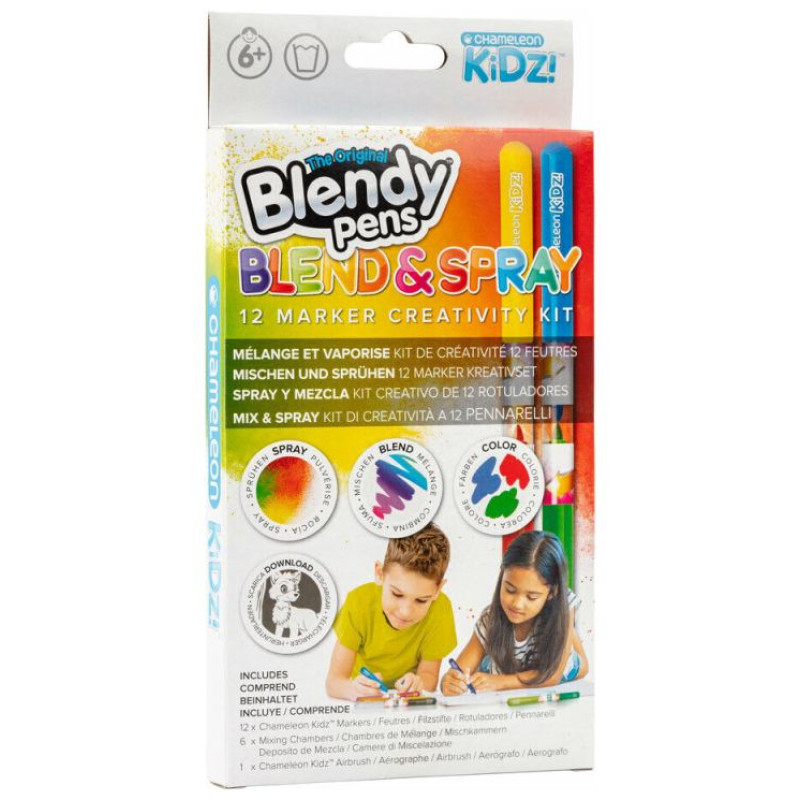 Blendy Pens Marķieru komplekts Sapludini un izsmidzini 12 gab.