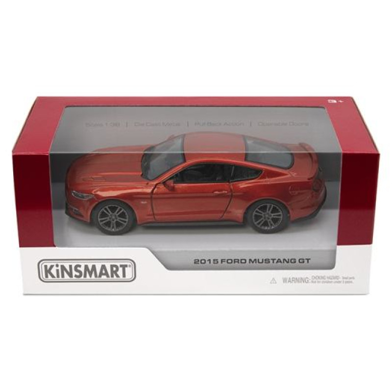 Kinsmart Miniatūrais modelis 2015 Ford Mustang GT, scale 1:38