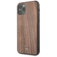 Mercedes MEHCN65VWOLB iPhone 11 Pro Max hard case brązowy/brown Wood Line Walnut