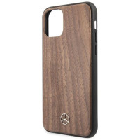 Mercedes MEHCN65VWOLB iPhone 11 Pro Max hard case brązowy/brown Wood Line Walnut