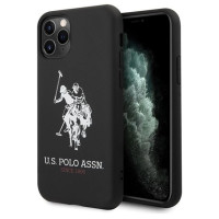 U.s. Polo Assn. US Polo USHCN65SLHRBK iPhone 11 Pro Max czarny/black Silicone Collection