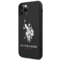 U.s. Polo Assn. US Polo USHCN65SLHRBK iPhone 11 Pro Max czarny/black Silicone Collection