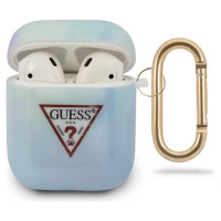 Guess GUACA2TPUMCGC02 AirPods cover blue/blue Tie & Dye Collection