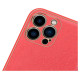 Dux Ducis Yolo elegant case made of soft TPU and PU leather for iPhone 13 Pro Max red