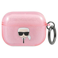 Karl Lagerfeld KLAPUKHGP AirPods Pro cover różowy/pink Glitter Karl`s Head