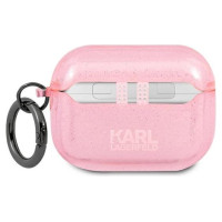 Karl Lagerfeld KLAPUKHGP AirPods Pro cover różowy/pink Glitter Karl`s Head