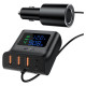 Acefast car charger 90W USB Type C / 3x USB / cigarette lighter socket, PPS, PD3.0, QC3.0, AFC, FCP charging station black (B8 black)