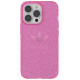 Adidas OR Protective iPhone 13 Pro / 13 6,1" Clear Case Glitter różowy/pink 47121