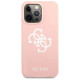 Guess GUHCP13LLS4GWPI iPhone 13 Pro / 13 6.1" pink/pink hard case Silicone 4G Logo