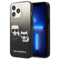 Karl Lagerfeld KLHCP13LTGKCK iPhone 13 Pro / 13 6,1" hardcase czarny/black Gradient Ikonik Karl & Choupette