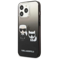 Karl Lagerfeld KLHCP13LTGKCK iPhone 13 Pro / 13 6,1" hardcase czarny/black Gradient Ikonik Karl & Choupette