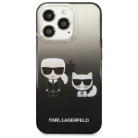 Karl Lagerfeld KLHCP13LTGKCK iPhone 13 Pro / 13 6,1" hardcase czarny/black Gradient Ikonik Karl & Choupette