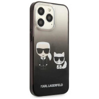 Karl Lagerfeld KLHCP13LTGKCK iPhone 13 Pro / 13 6,1" hardcase czarny/black Gradient Ikonik Karl & Choupette