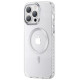 Kingxbar PQY Ice Crystal Series magnetic case for iPhone 14 MagSafe silver