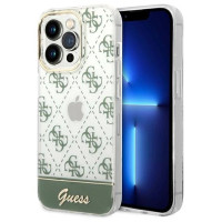 Guess GUHCP14XHG4MHA iPhone 14 Pro Max 6,7" khaki hardcase 4G Pattern Script