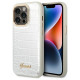 Guess Croco Collection case for iPhone 14 Pro 6.1" - silver
