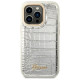 Guess Croco Collection case for iPhone 14 Pro 6.1" - silver