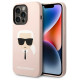 Karl Lagerfeld KLHCP14LSLKHLP iPhone 14 Pro 6.1 "hardcase pink / pink Silicone Karl`s Head